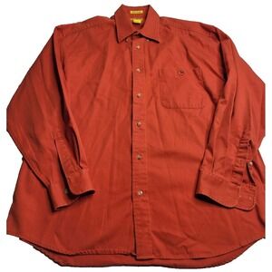 Vintage Duck Head Long Sleeve Button Up Shirt Men's Large 100% Cotton
